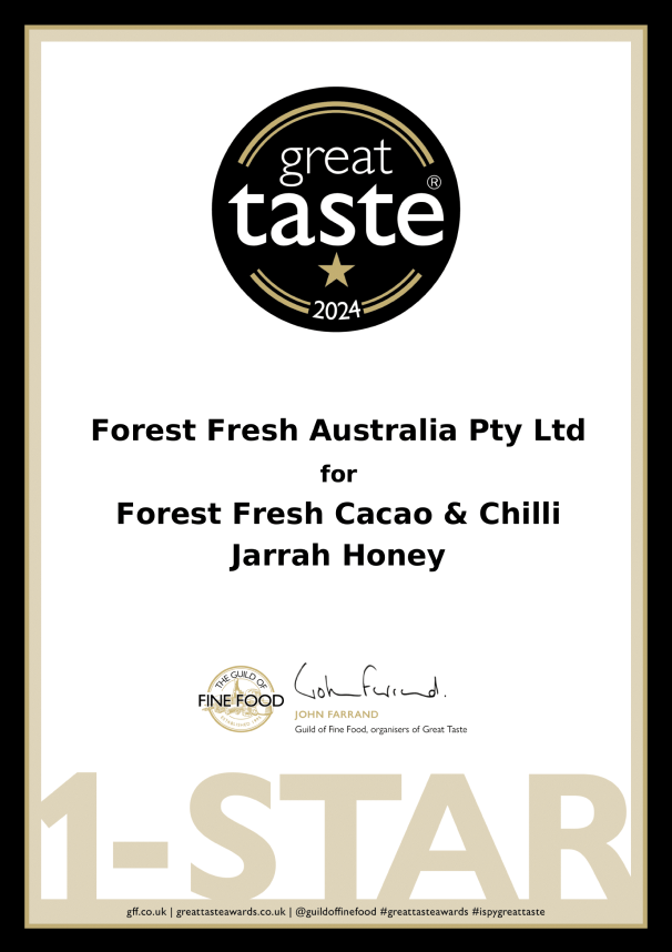 Great Taste Award Certificate