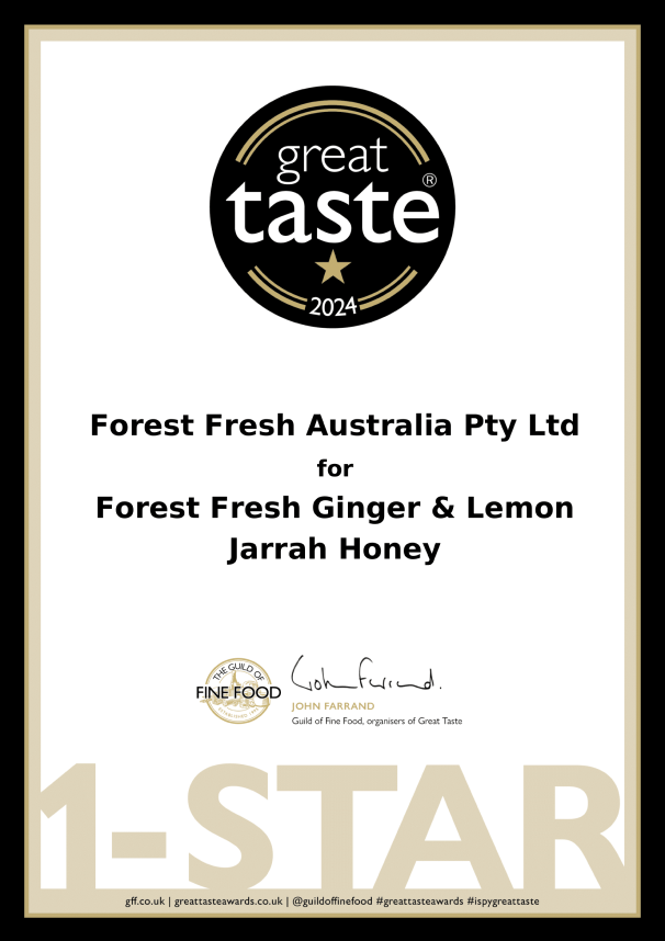 Great Taste Award Certificate