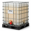 1,400 kg IBC tote of bulk Western Australian honey on a pallet