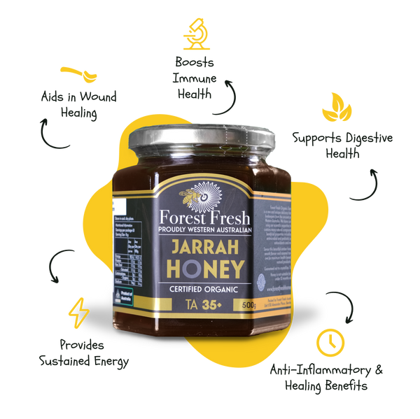 Forest Fresh Honey: Organic Jarrah TA35+ Cartons