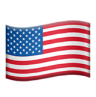 An american flag on a black background.