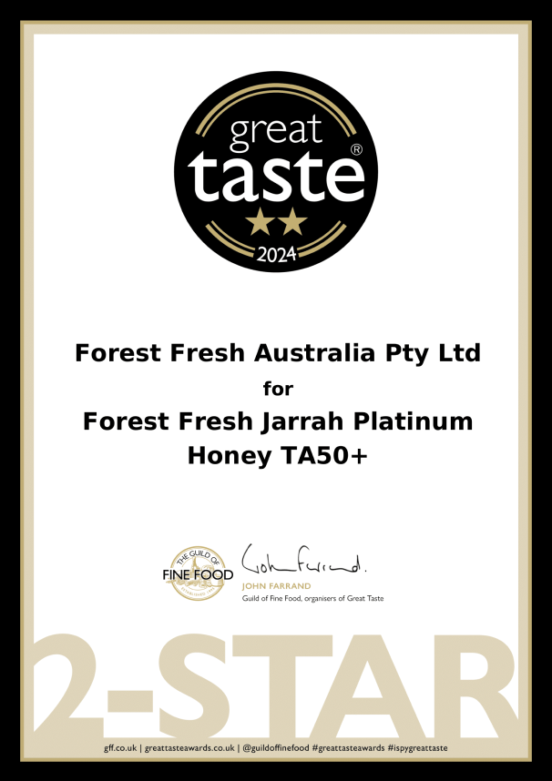 Great Taste Award Certificate