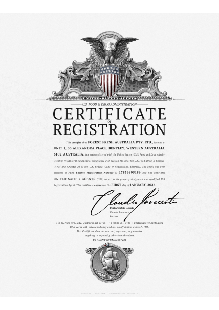 A certificate with an eagle on it.