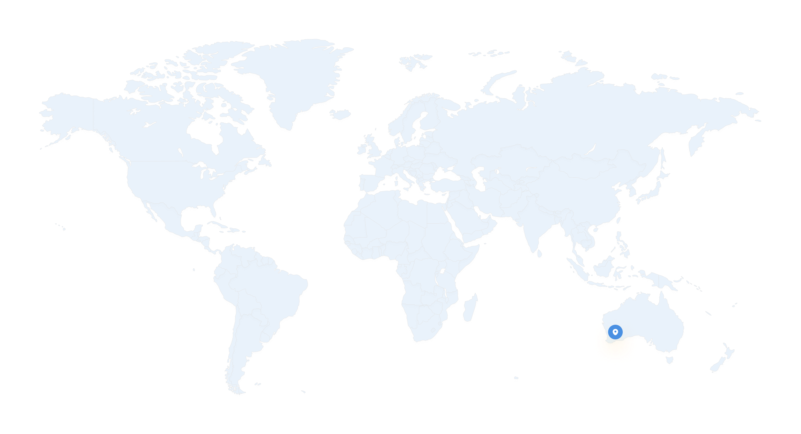 World map highlighting the 17 or more countries Honey X exports Western Australian honey to